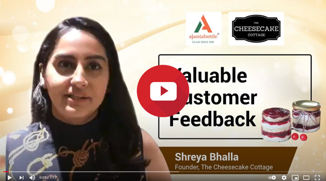 Aradhya Enterprises supplies best quality glass jars at best prices- Shreya Bhalla, The Cheesecake Cottage